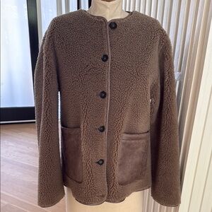 Melissa Masse- Brown Faix Shearling Jacket size medium